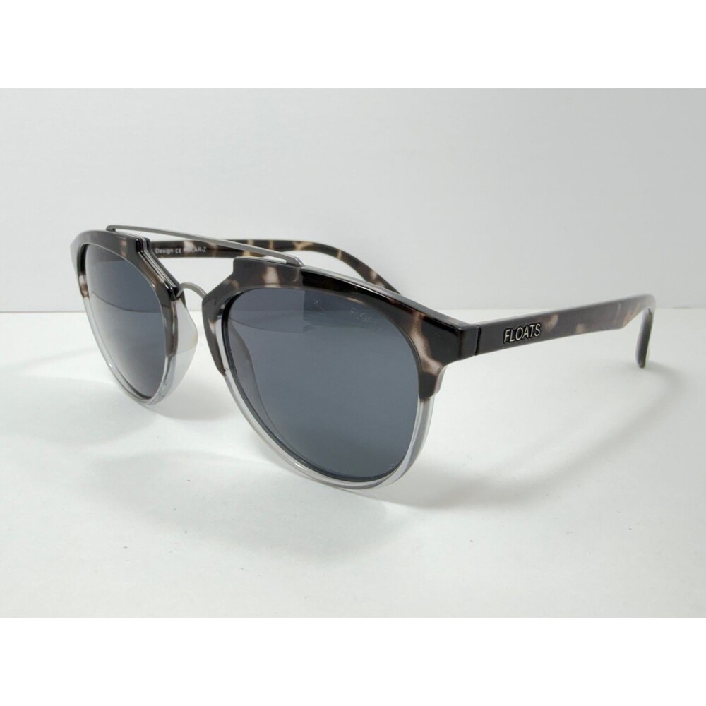 FLOATS Women's Sunglasses Black Tortoise Bluish Polarized 54mm Italian Design